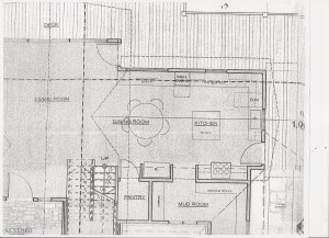 Original kitchen plan by architect